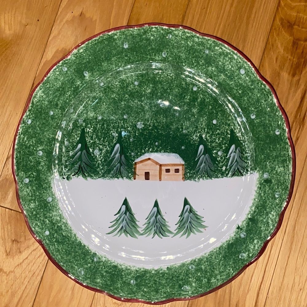 Macy’s The Cellar Log Cabin Series Serving Bowl!